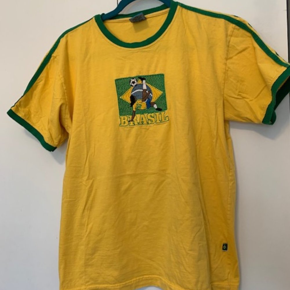 Youth Brazil Soccer Tshirt Medium